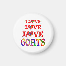 Love Love Goats Refrigerator Magnets