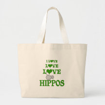 Love Love Hippos Bag