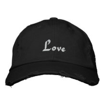 Love, Love, Love Embroidered Baseball Caps