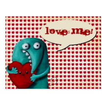 LOVE ME! Cute Guy Postcards