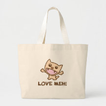 Love Meh! Tote Bags