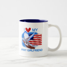 Love My Army Girlfriend T-shirts and Gifts Coffee Mugs