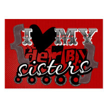 Love My Derby Sisters Mini Note Cards Business Card Templates