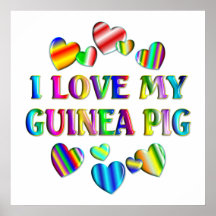Love My Guinea Pig Poster