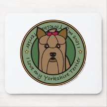 Love My Yorkie Mouse Mats