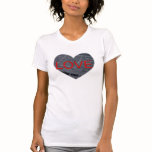 love news paper heart shirts