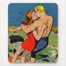 Love on Skis Mouse Mats