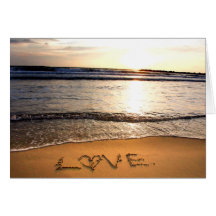 Love on the Beach Greeting Card