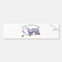 Love Owl~ways, cute Owls art gifts Bumper Sticker