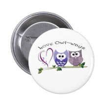 Love Owl~ways, cute Owls art gifts Button
