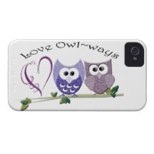 Love Owl~ways, cute Owls art gifts iPhone 4 Covers