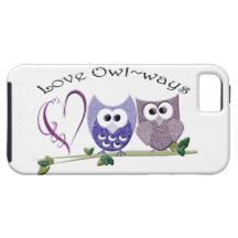 Love Owl~ways, cute Owls art gifts iPhone 5 Cases
