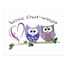 Love Owl~ways, cute Owls art gifts Postcards