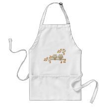Love Owls in Tree Aprons