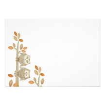 Love Owls in Tree Invitation