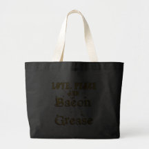 Love Peace & Bacon Grease Canvas Bag