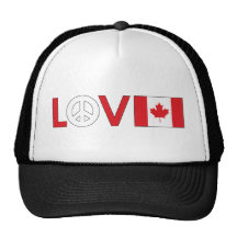 Love Peace Canada Mesh Hats