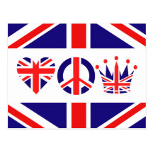Love Peace Crown Postcards