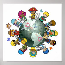 Love Planet Earth: Unite for Peace Print