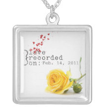 Love recorded on..necklace