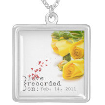 Love recorded on..necklace