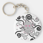 love skull keychains