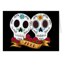 Love Skulls Card