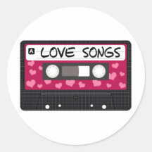 Love Songs Tape Stickers