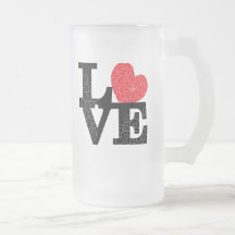Love Squared Floral Imprint Coffee Mugs