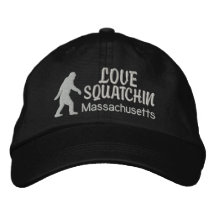 Love Squatchin Embroidered Baseball Cap