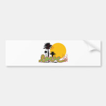 LOVE SUNSET BUMPER STICKER