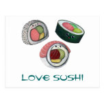 Love Sushi Post Card