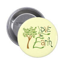 Love the Earth Pinback Buttons