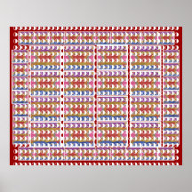 LOVE the MOON Pattern Posters