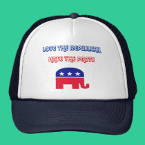 Love The Republican, Hate The Party hats
