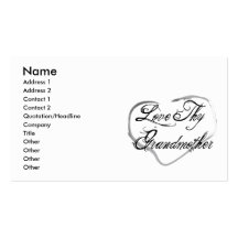 Love Thy Grandmother Business Cards