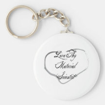 Love Thy Material Scientist Keychains