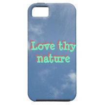 Love thy nature iPhone Case clouds iPhone 5 Cover