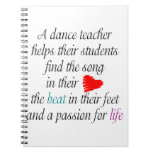 Love to Teach Dance Notebook