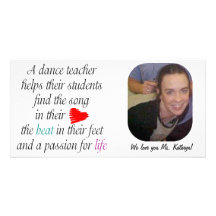 Love To Teach Dance Photo Card