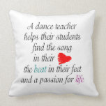 Love to Teach Dance Throw Pillow
