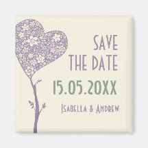 Love Tree  Wedding Save the Date Magnets