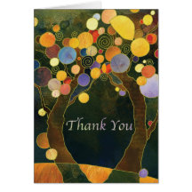 Love Trees Wedding Thank You Cards