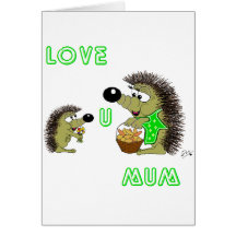 Love U Mum Greeting Card