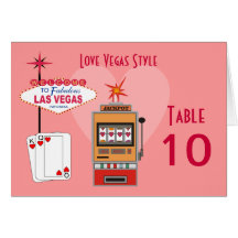 Love Vegas Style Table Cards