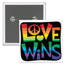 Love Wins! Pinback Buttons