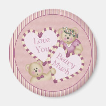 Love You Beary Much Valentine's Day Magnet