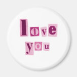Love You in Pink Magnet