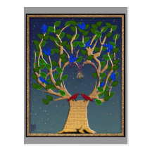 lovebirds postcards