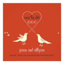 Lovebirds Save the Date Announcement {Ruby}